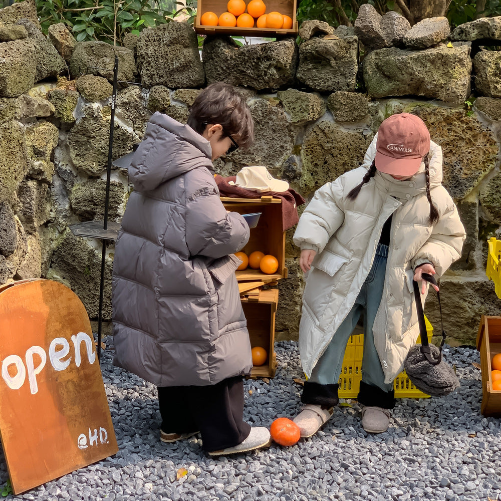 ダウンジャケット ロングコート フーディベンチコート【mh0011653】