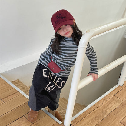 スウェットパンツ 裏ボア ビッグロゴ バイカラー ボリューム ボトムス【mh0011608】