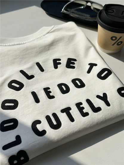 Graphic Cotton Tee バックロゴプリント 半袖Tシャツ【mh0012953】