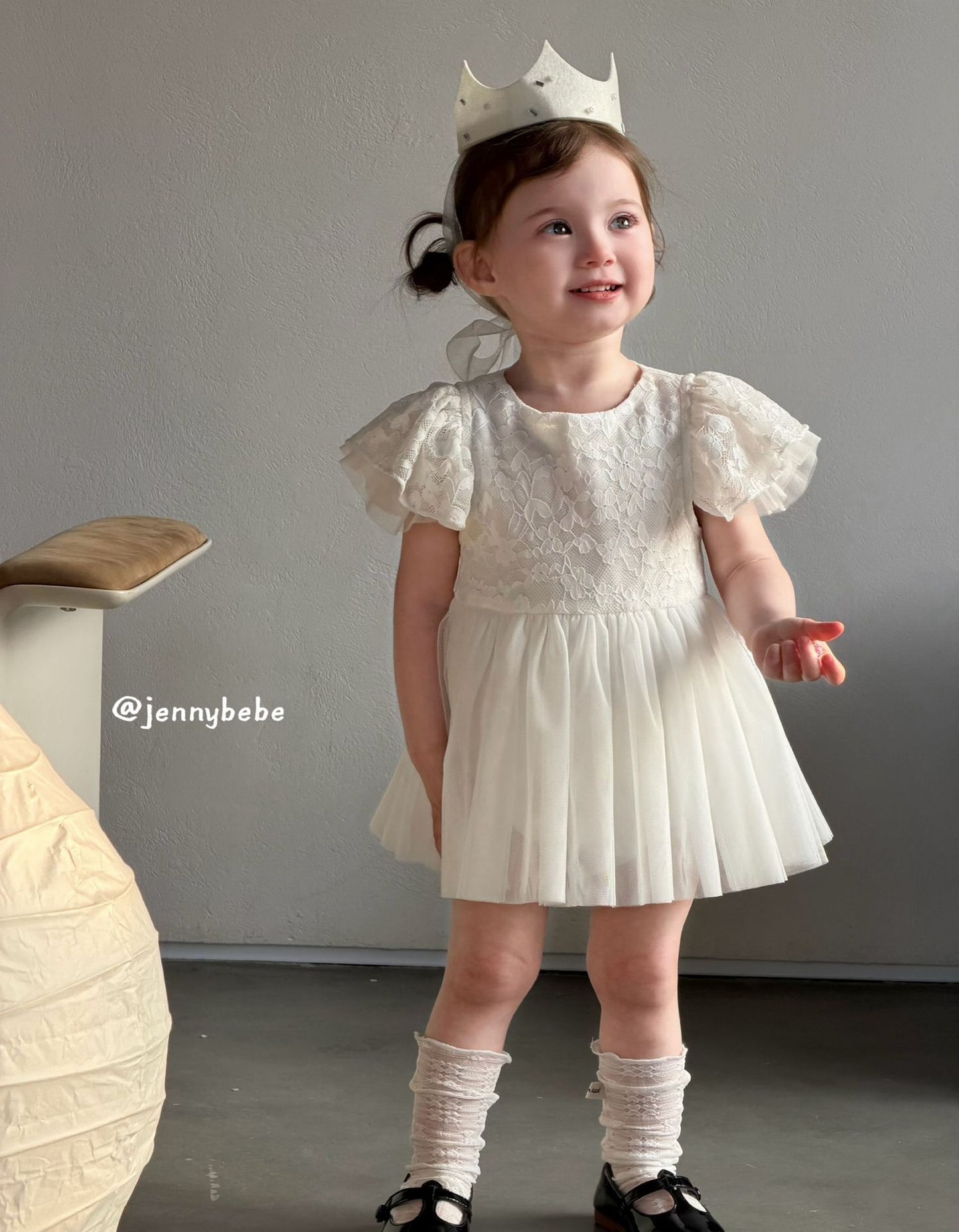 Lace Tulle Sleeveless Romper Dress レース チュール ロンパース ドレス【mh0012554】