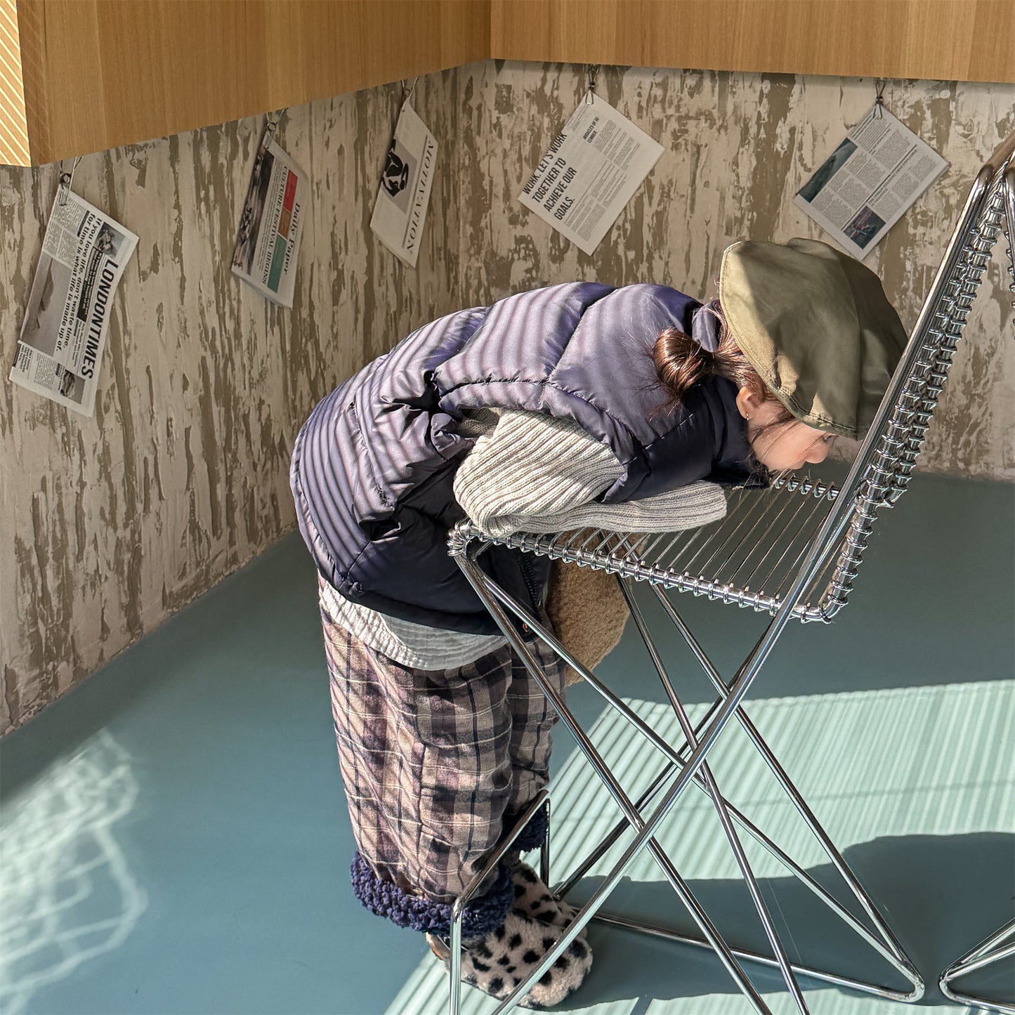 コーデュロイパンツ 裏ボア 裾ボア ゆったり ワイドパンツ ボトムス【mh0011606】