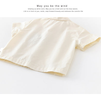 Dog Embroidery Shirt Short Sleeve T-shirt [mh0012858]