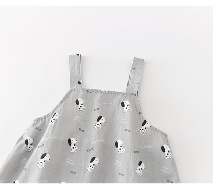 Puppy Graphic Overalls