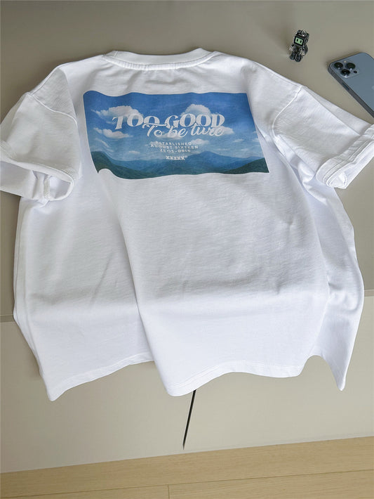 Mountain Graphic Pocket T-shirt マウンテンプリント 半袖Tシャツ【mh0012950】