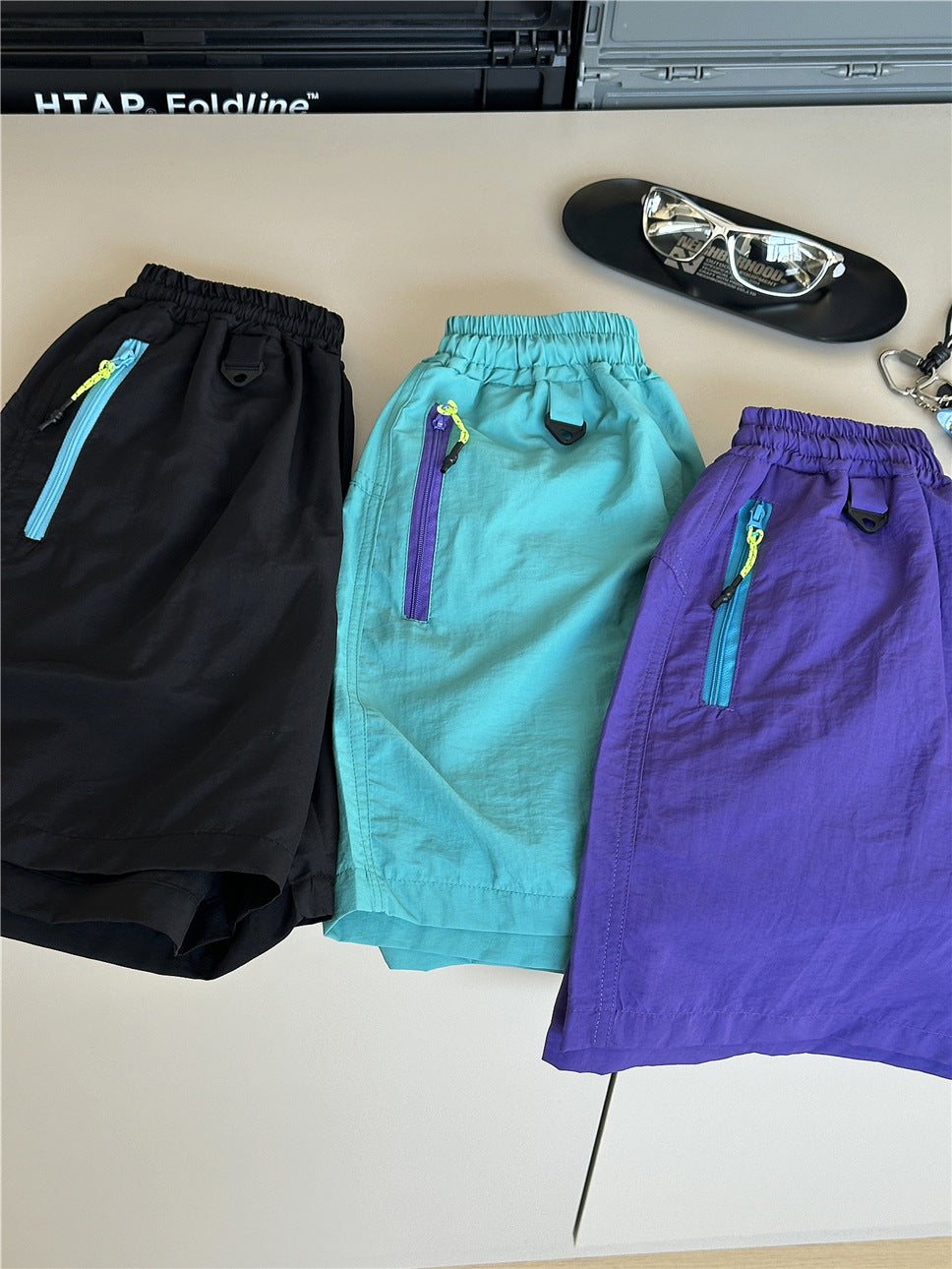 Nylon Utility Shorts メッシュジップ ショートパンツ【mh0012968】