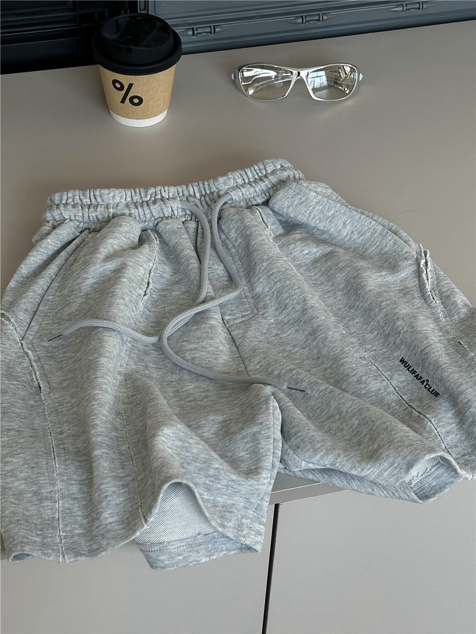 Curved Seam Shorts カットオフデザイン ハーフパンツ【mh0012963】
