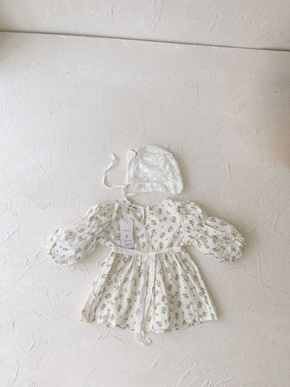Floral Long Sleeve Dress 小花柄 長袖 ワンピース【mh0012688】