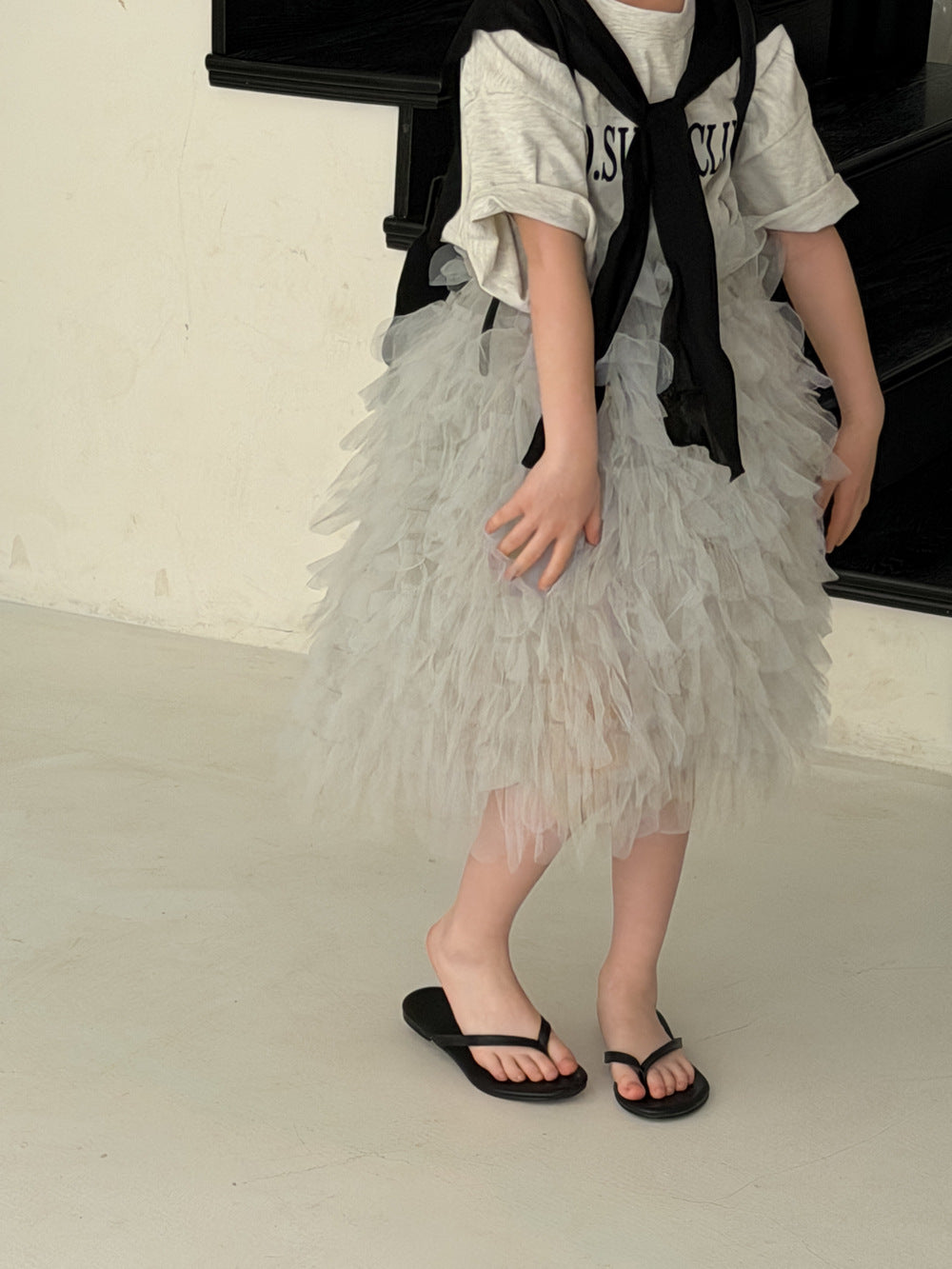 Puffy Mesh Cake Skirt チュール ティアードスカート【mh0012523】