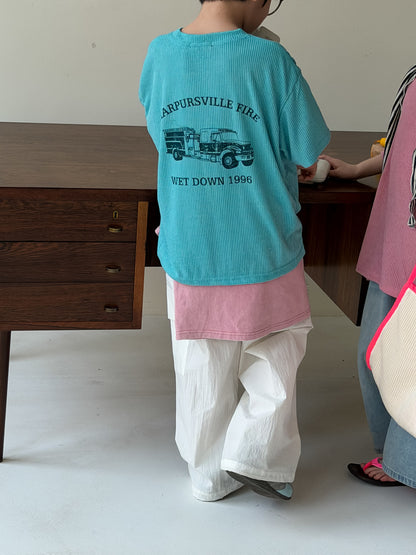 Cotton Print Short Sleeve T-shirt コットン プリント 半袖Tシャツ【mh0012521】