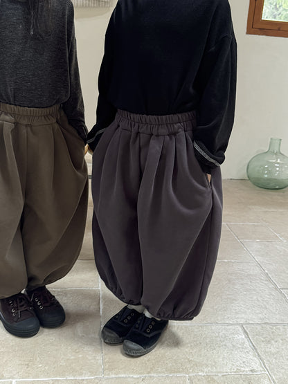 Kids' Pleated Sweat Balloon Long Pants [mh0014784]