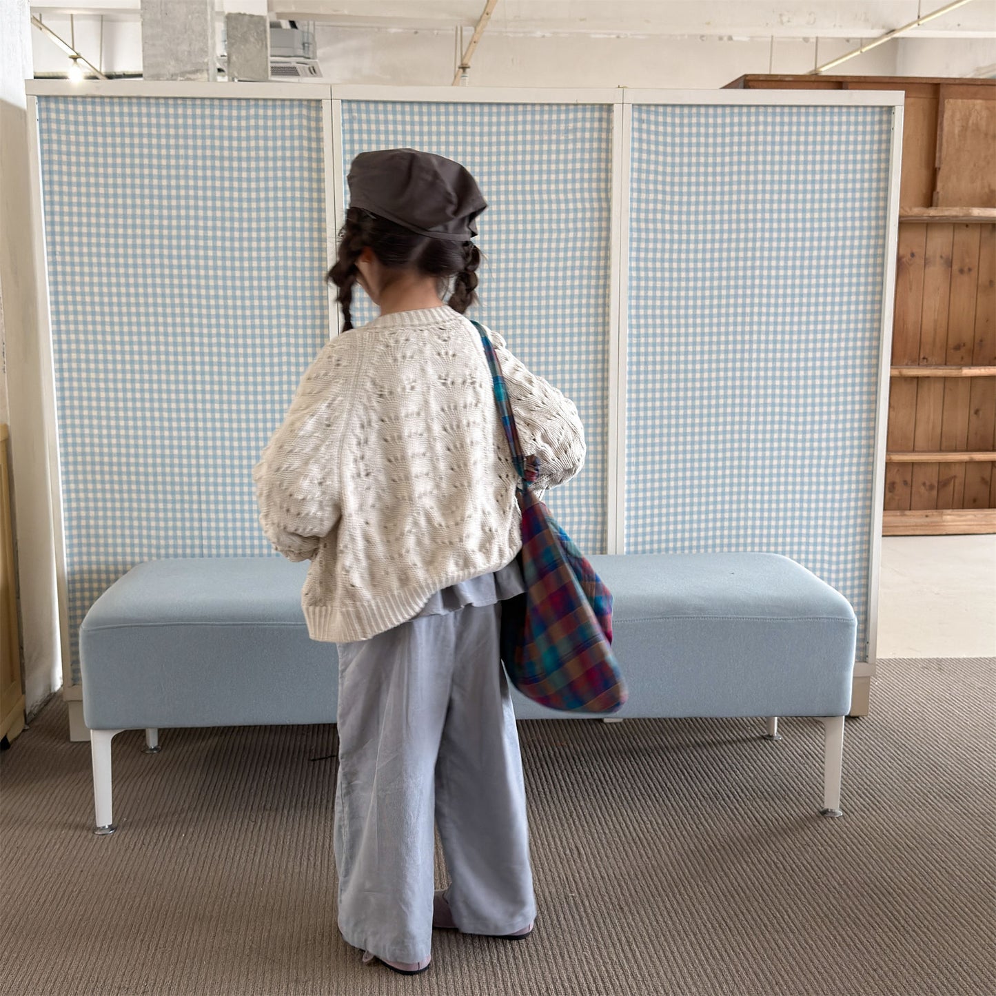 Kids' Openwork Long-Sleeve Knit Cardigan [mh0014055]