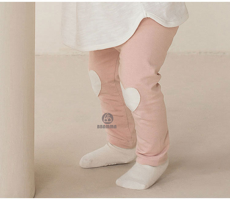 Heart Patch Cotton Leggings ハートパッチ レギンスパンツ【mh0012608】