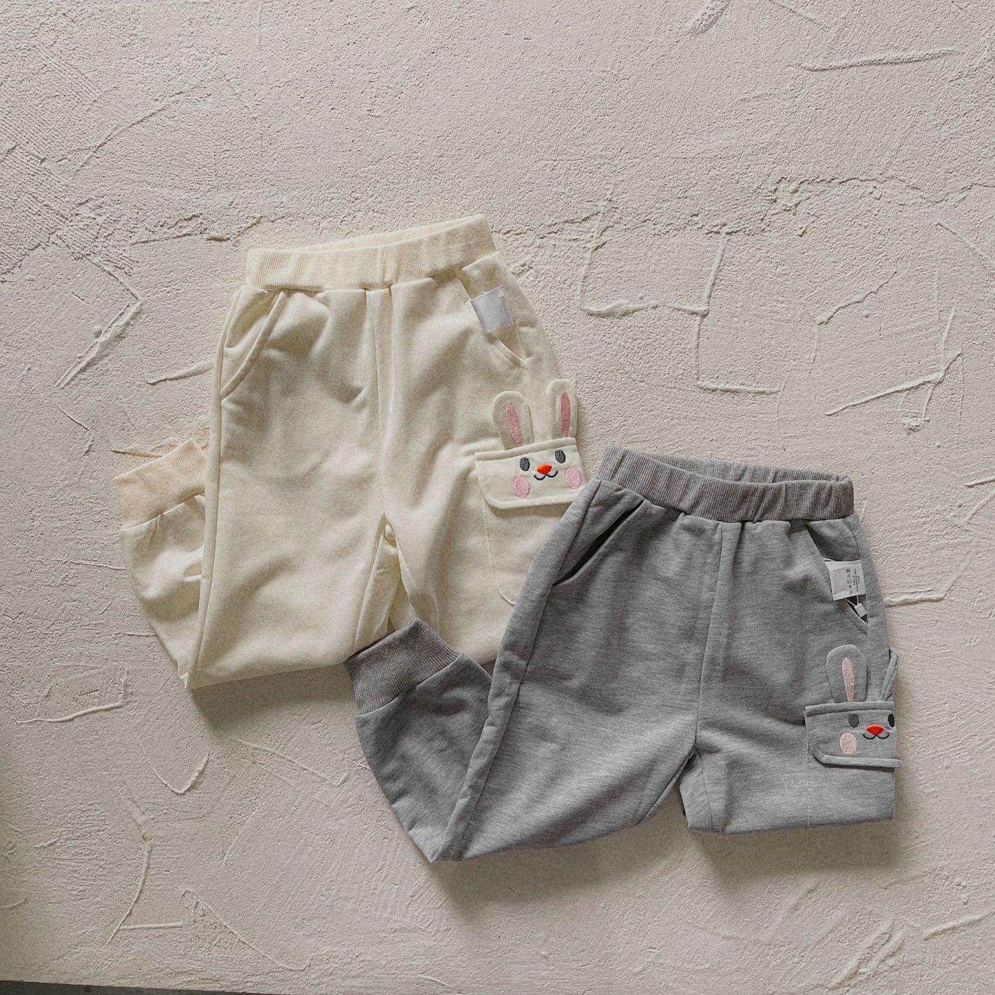 Rabbit Patch Pocket Sweatpants Animal Jogger Pants [mh0012637]