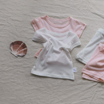 Mesh Cotton Short Set 半袖 パジャマ セット【mh0012607】