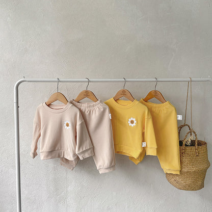 Flower Patch Fleece Sweatshirt Set