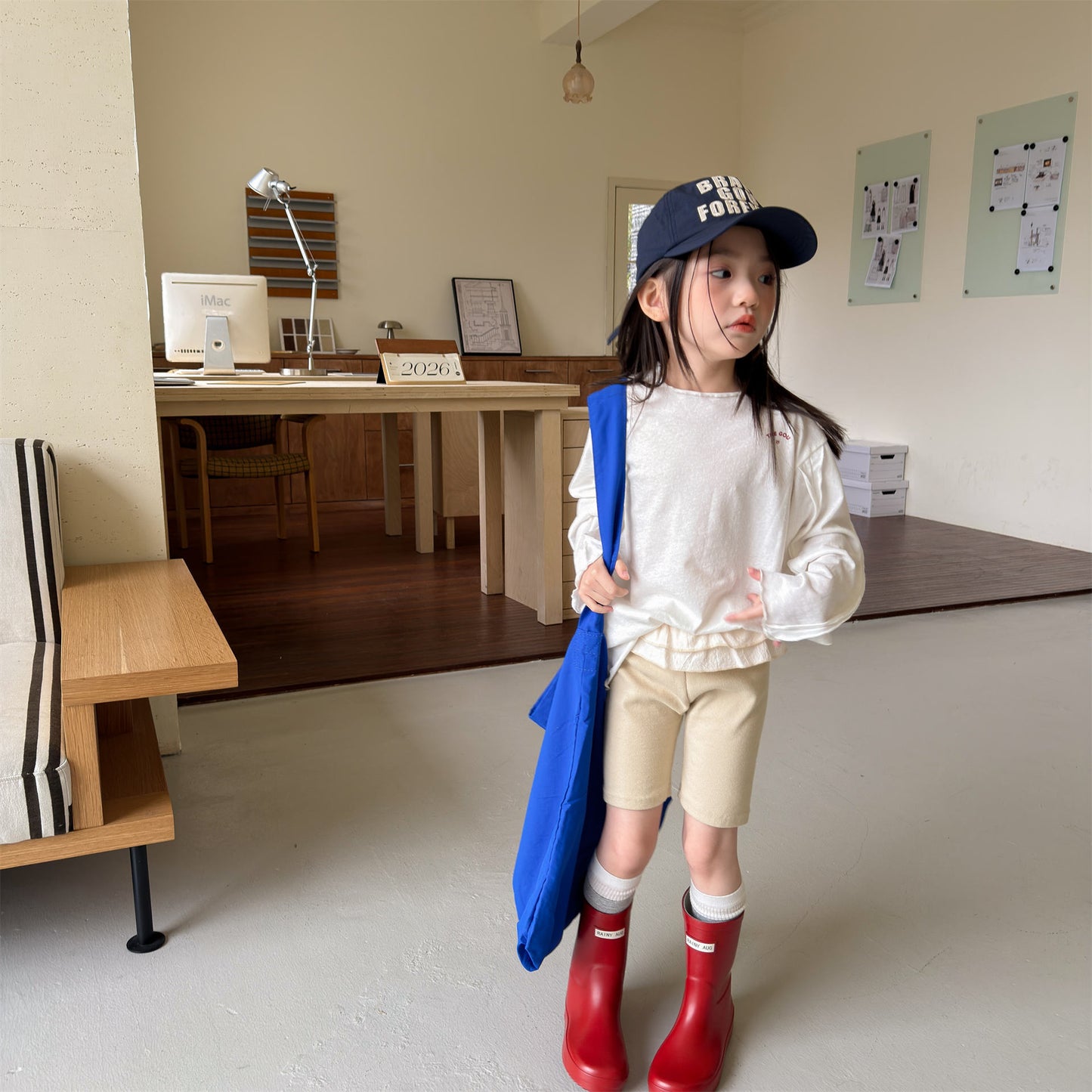 Ruffle Waist Short Leggings ラッフル ショートレギンス【mh0013231】