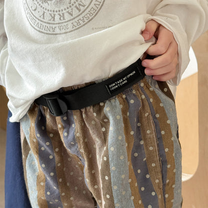 Belted Striped Shorts ストライプ ハーフパンツ【mh0013226】