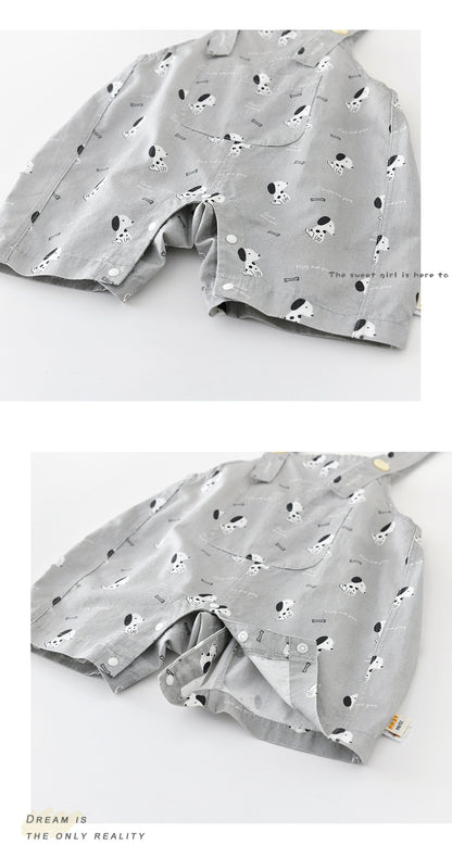 Puppy Graphic Overalls