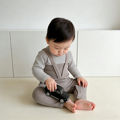 Strap High Waist Baby Jumpsuit ベビー サロペット ロンパース【mh0012497】