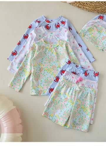 UPF50 Plus Printed Long Sleeve Swimsuit ラッシュガード セットアップ【mh0012585】