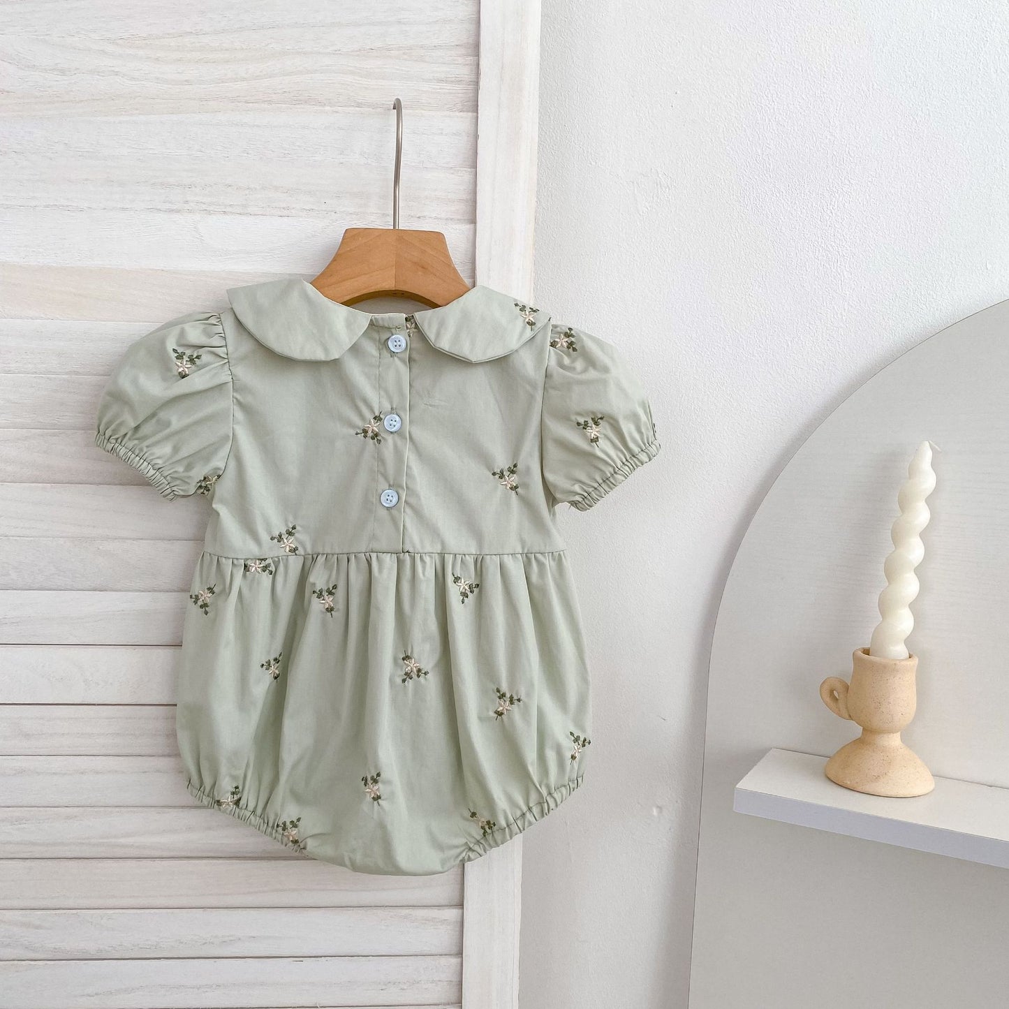 Floral Ruffle Sleeveless Romper フリル ノースリーブ ロンパース【mh0013165】