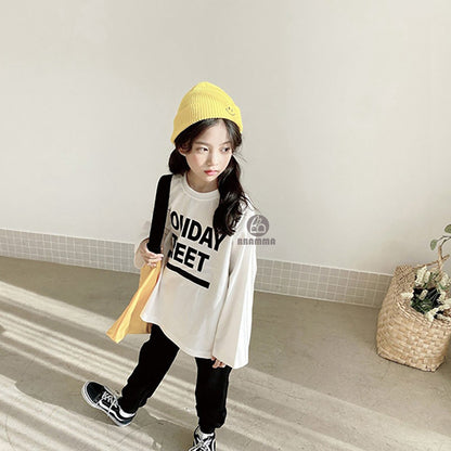 Holiday Street Graphic T-shirt & Pants Set ロゴ 長袖Tシャツ パンツセット【mh0012643】