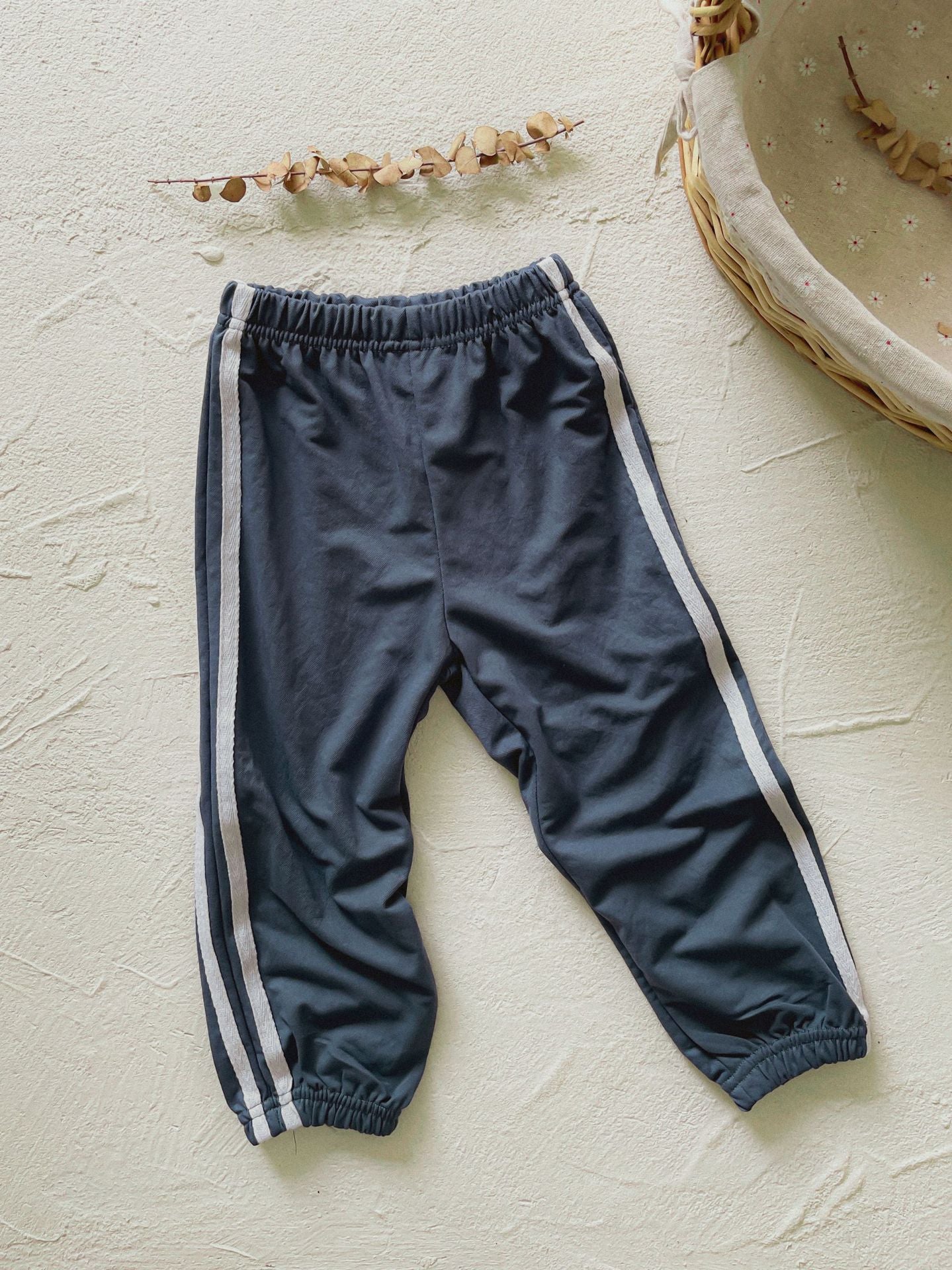 Side Stripe Cotton Sweatpants サイドライン ジョガーパンツ【mh0012636】