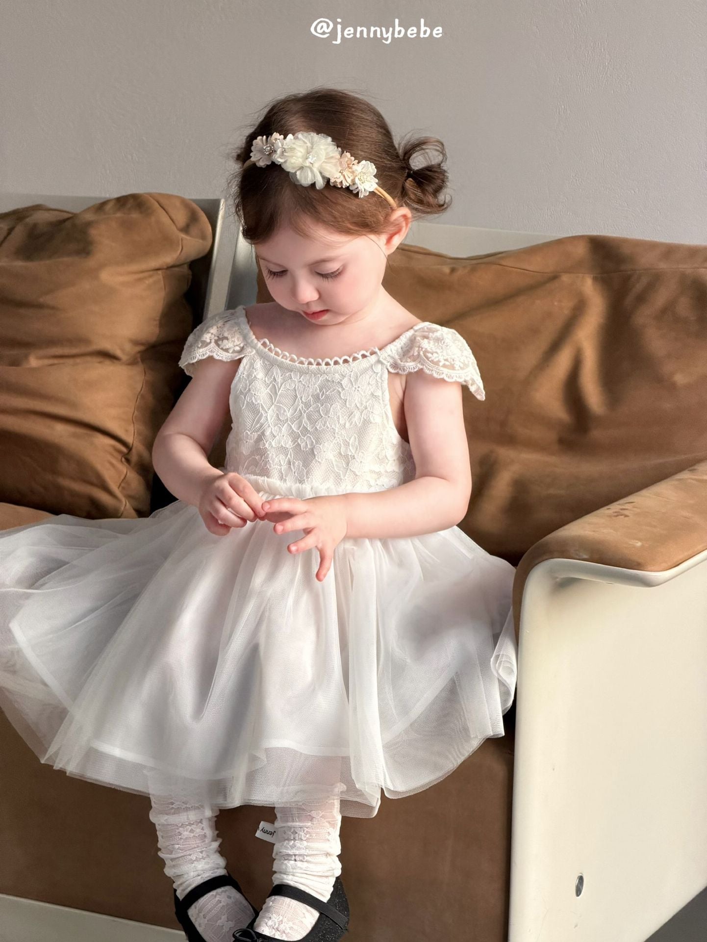 Lace Tulle Princess Dress レース チュール ワンピース【mh0012558】