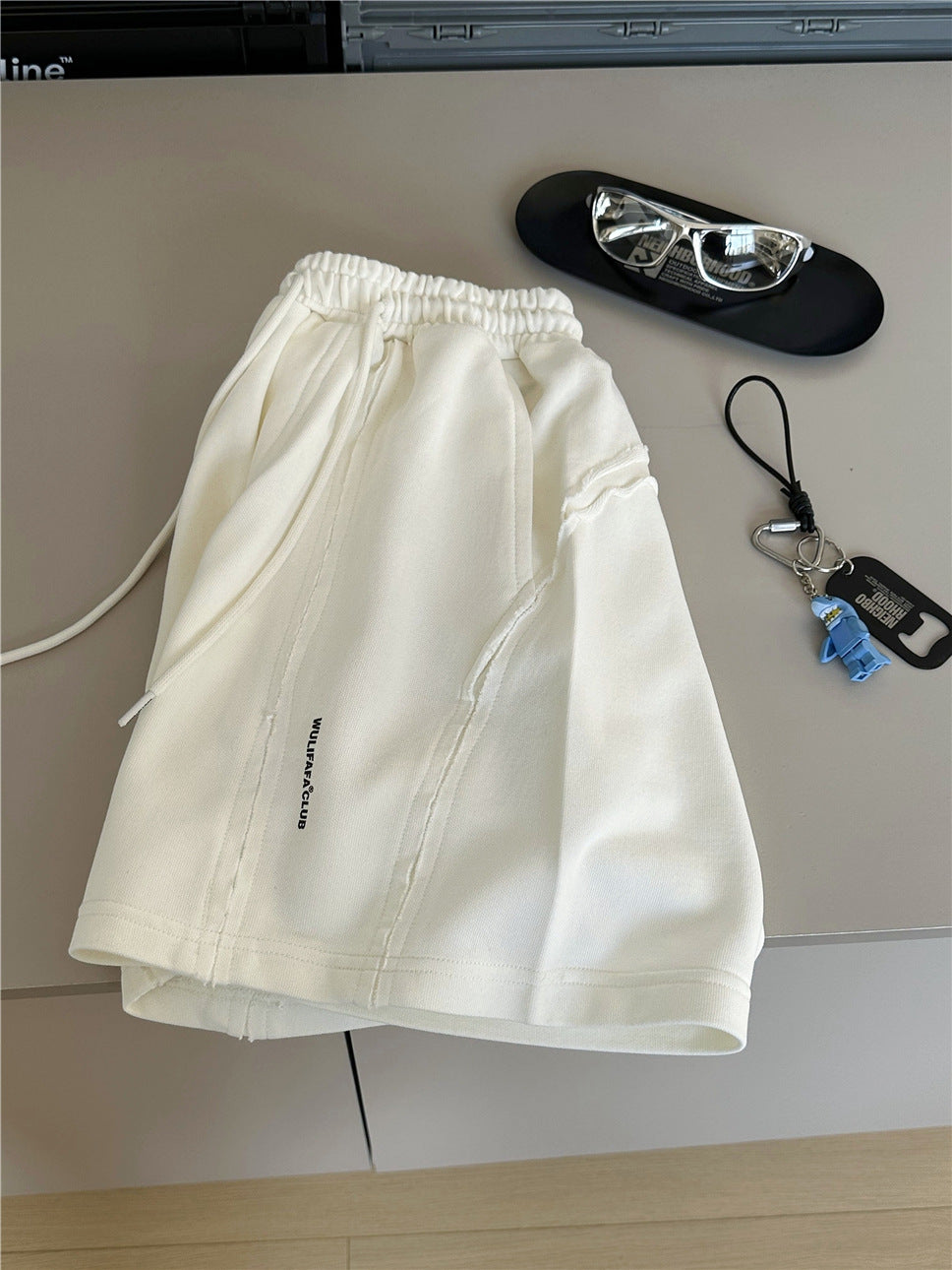Curved Seam Shorts カットオフデザイン ハーフパンツ【mh0012963】