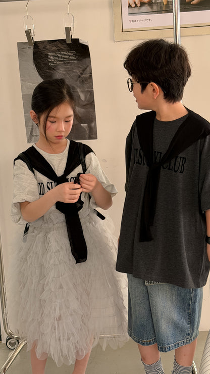 Letter Print Cotton T-shirt レター プリント 半袖Tシャツ【mh0012519】