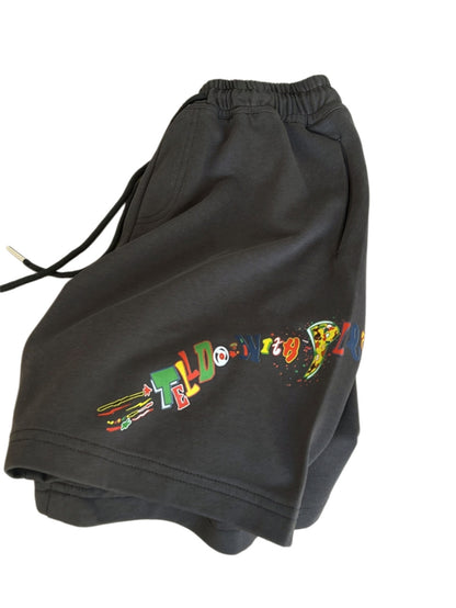 Graphic Sweat Shorts ロゴプリント ハーフパンツ【mh0012962】