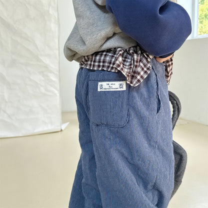 ストライプパンツ 裏ボア ジョガー スウェット カジュアル ボトムス【mh0011605】