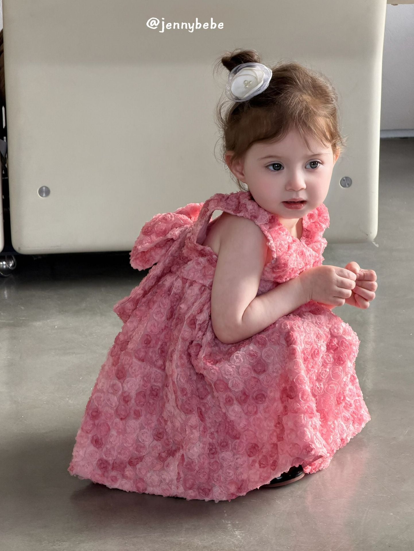 Rose Mesh Sleeveless Princess Dress 立体 ローズ チュール ワンピース【mh0012544】