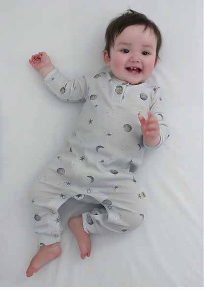 長袖ジャンプスーツ アニマルプリント ロンパース【mh0011725】