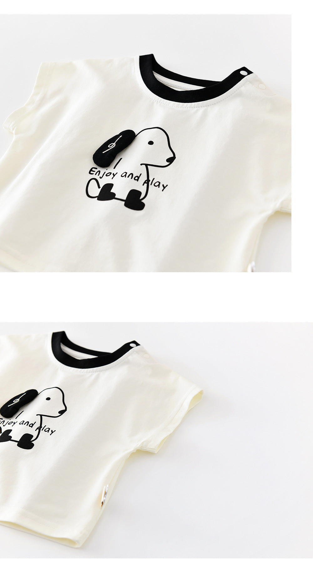 Playful Puppy Co-ord 半袖Tシャツ ショートパンツ セットアップ【mh0012861】
