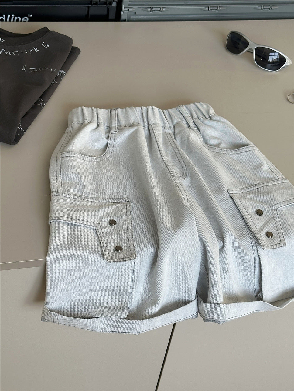 Cargo Denim Shorts カーゴ デニムショートパンツ【mh0012960】