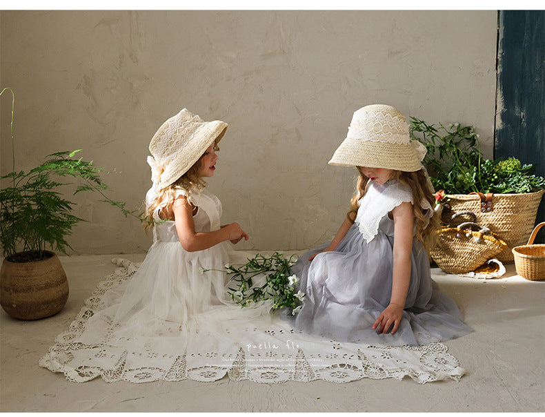 Lace Tulle Dress 刺繍 チュールワンピース【mh0012975】