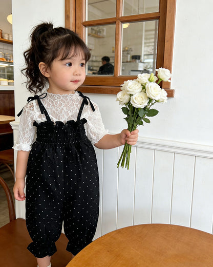 Polka Dot Baby Jumpsuit ドット柄 サロペット【mh0012504】