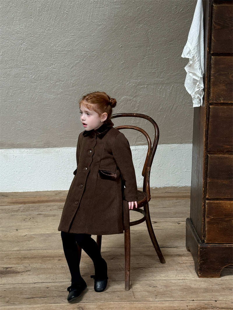 Aラインコート 襟付き ミディ丈 中綿 アウター【mh0011625】