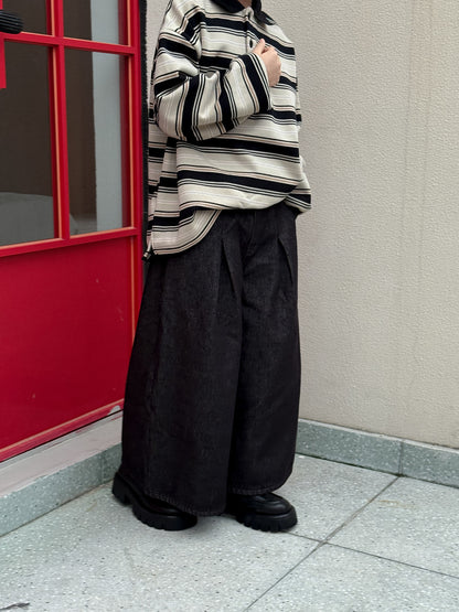 ワイドパンツ キッズ 裏起毛 厚手 ゆったり 無地 ルーズフィット カジュアル【mh0011685】