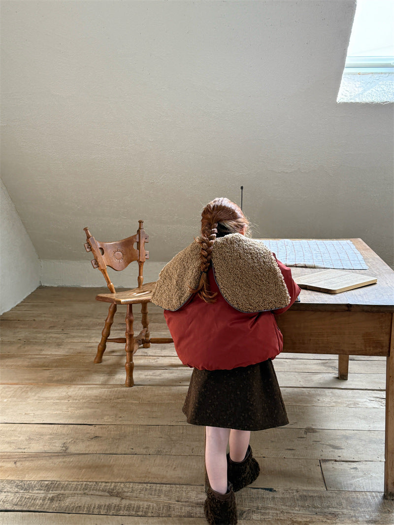 ジャケット 中綿 ボア襟 ダッフル風 トグルボタン ショート丈 アウター【mh0011615】