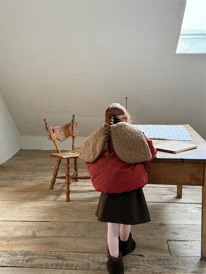 ジャケット 中綿 ボア襟 ダッフル風 トグルボタン ショート丈 アウター【mh0011615】