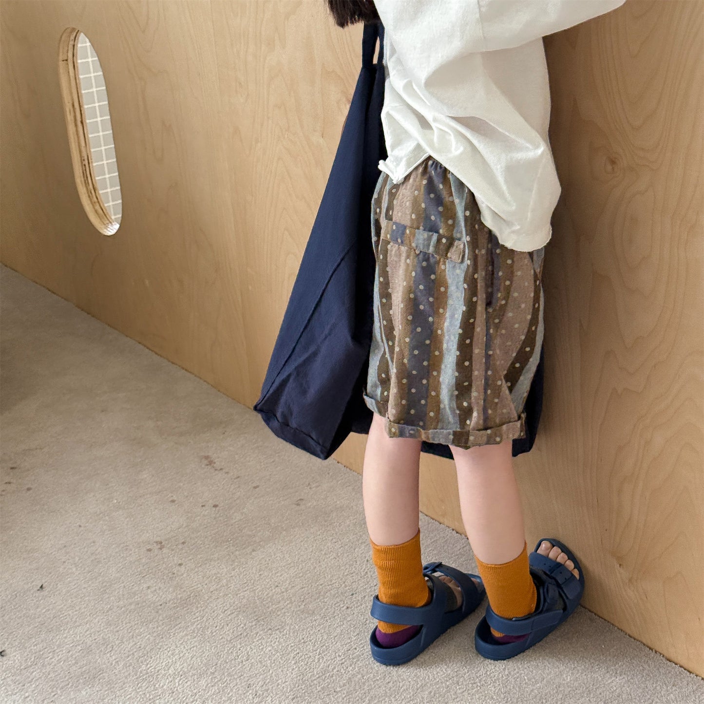 Belted Striped Shorts ストライプ ハーフパンツ【mh0013226】