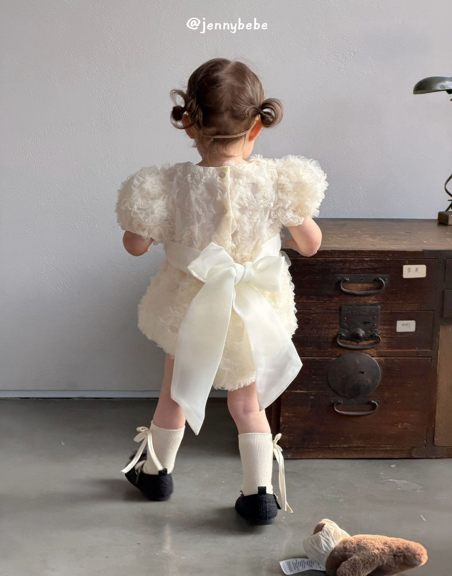 Tulle Ruffle Romper Dress チュール フリル ロンパース ワンピース【mh0012531】