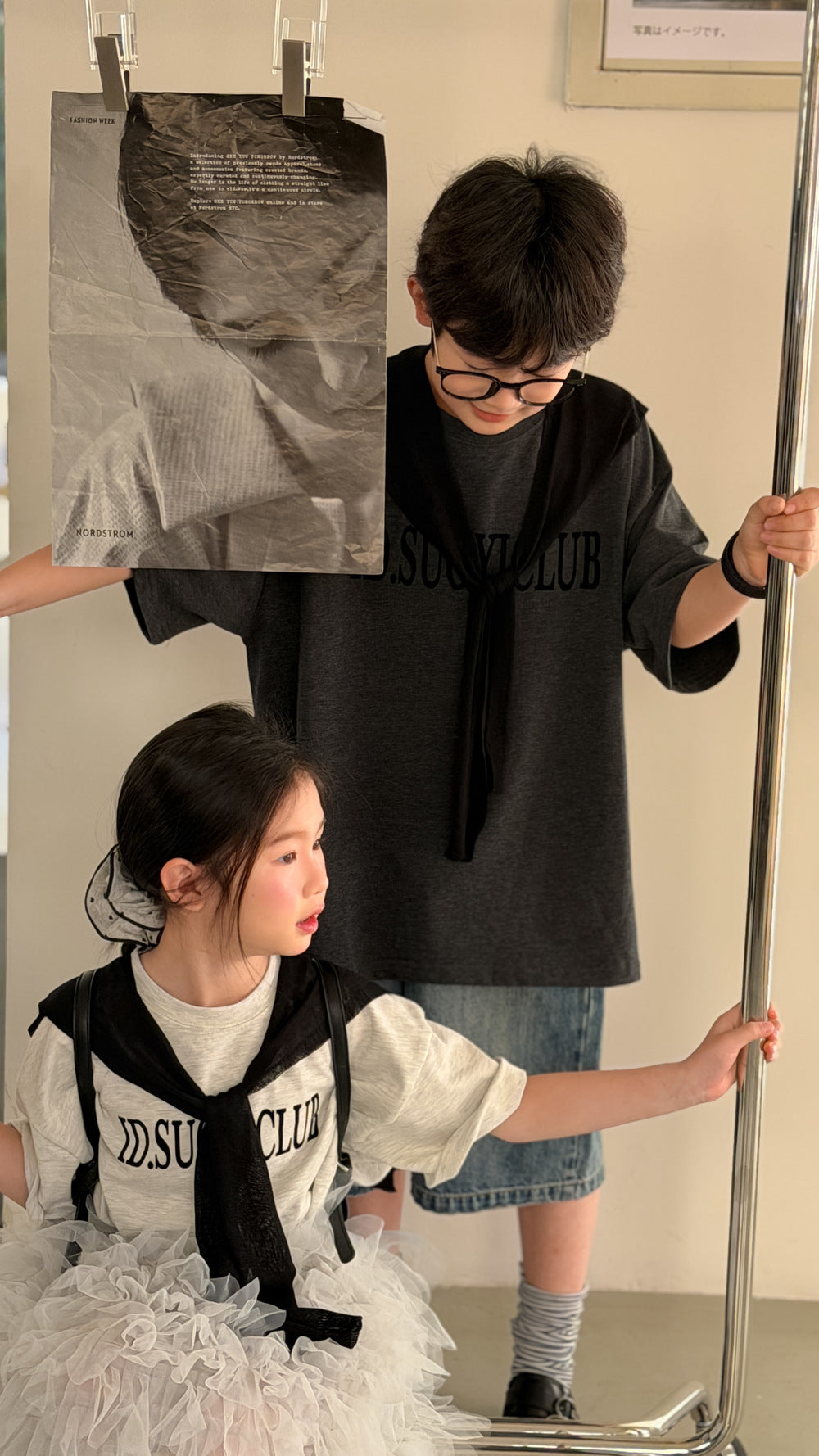 Letter Print Cotton T-shirt レター プリント 半袖Tシャツ【mh0012519】