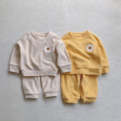 Flower Patch Fleece Sweatshirt Set