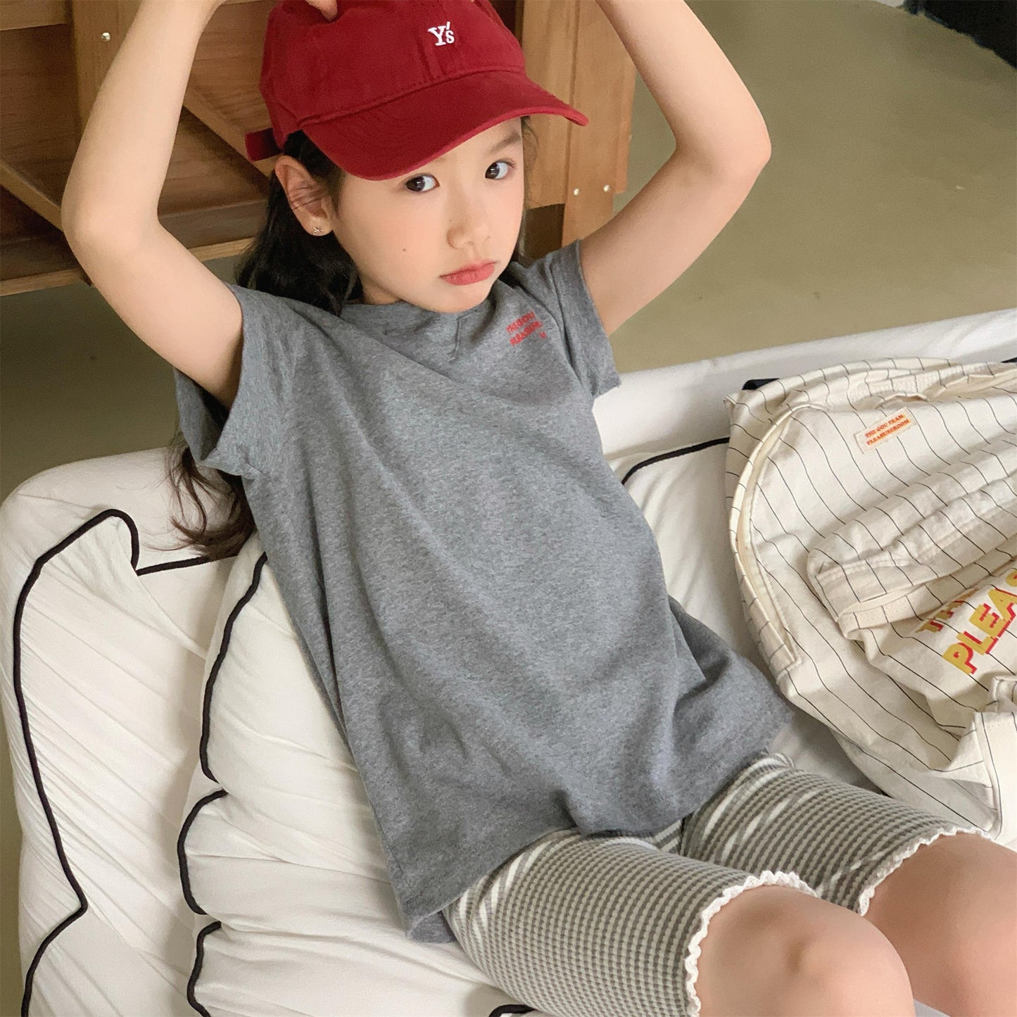 Urban Sporty Logo Tee キッズ スポーティー ロゴ 半袖 Tシャツ【mh0012651】