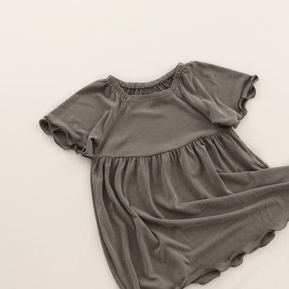 Soft Modal Flare Sleeve Dress [mh0012625]