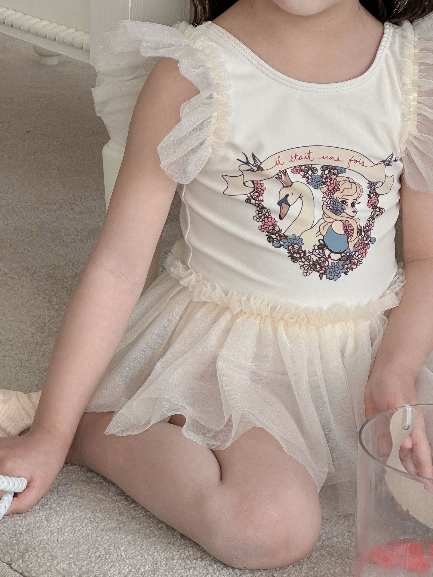 UPF50 Plus Printed Tulle Swimsuit プリント チュール 水着【mh0012592】