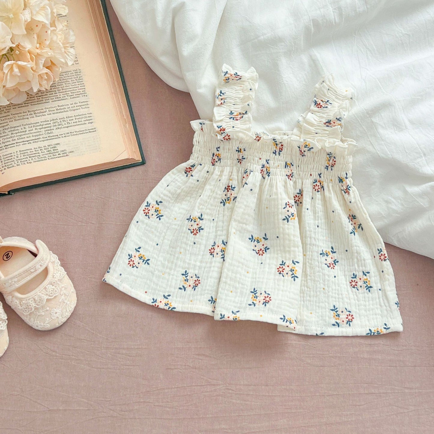 Floral Ruffle Camisole Bloomer フリル キャミソール ブルマ【mh0013159】